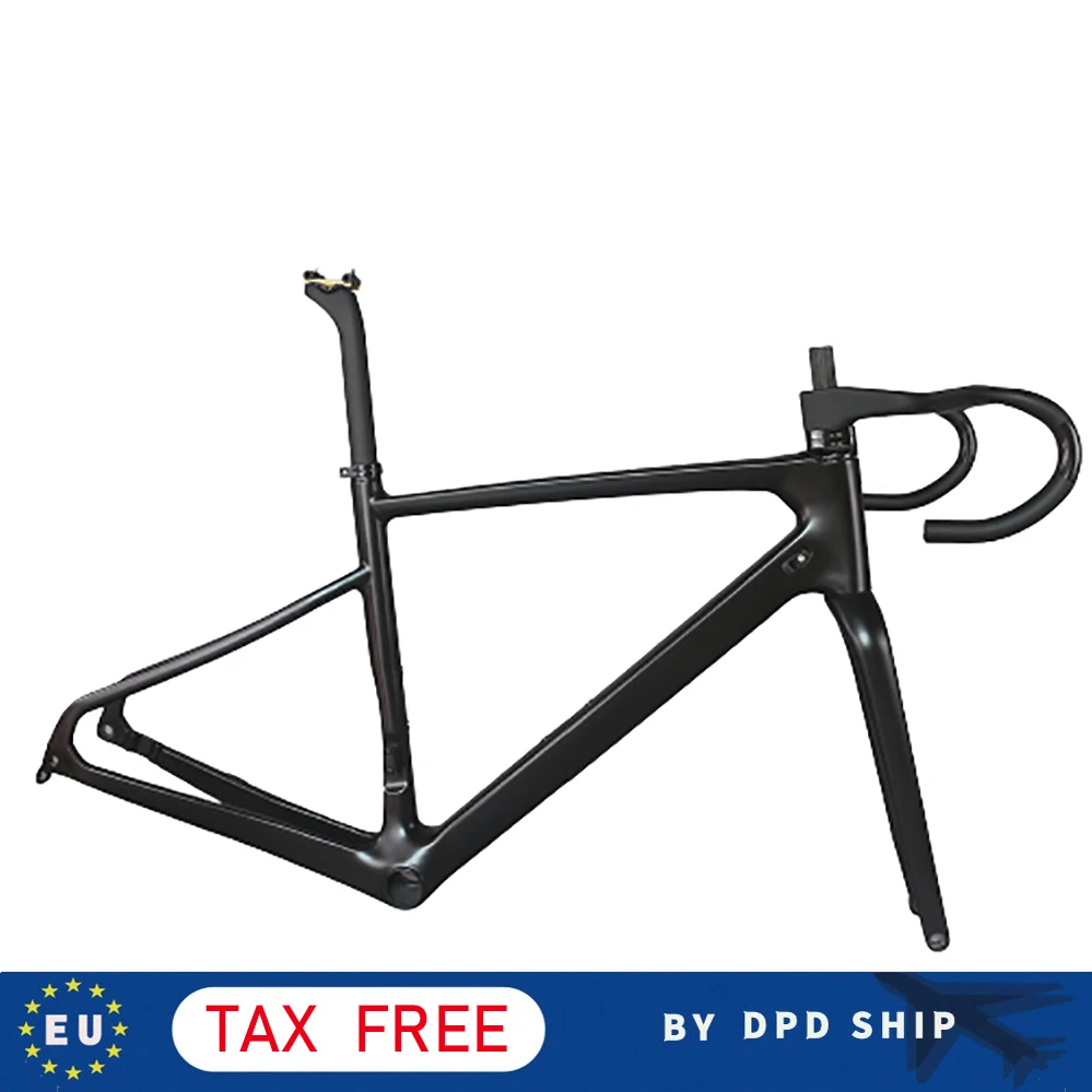 

NEW All Inner Cable Carbon Gravel Bike Frame Cyclocrossy Gravel Bicycle Frame BB86 142*12mm Flat Mount Disc Brake YK029