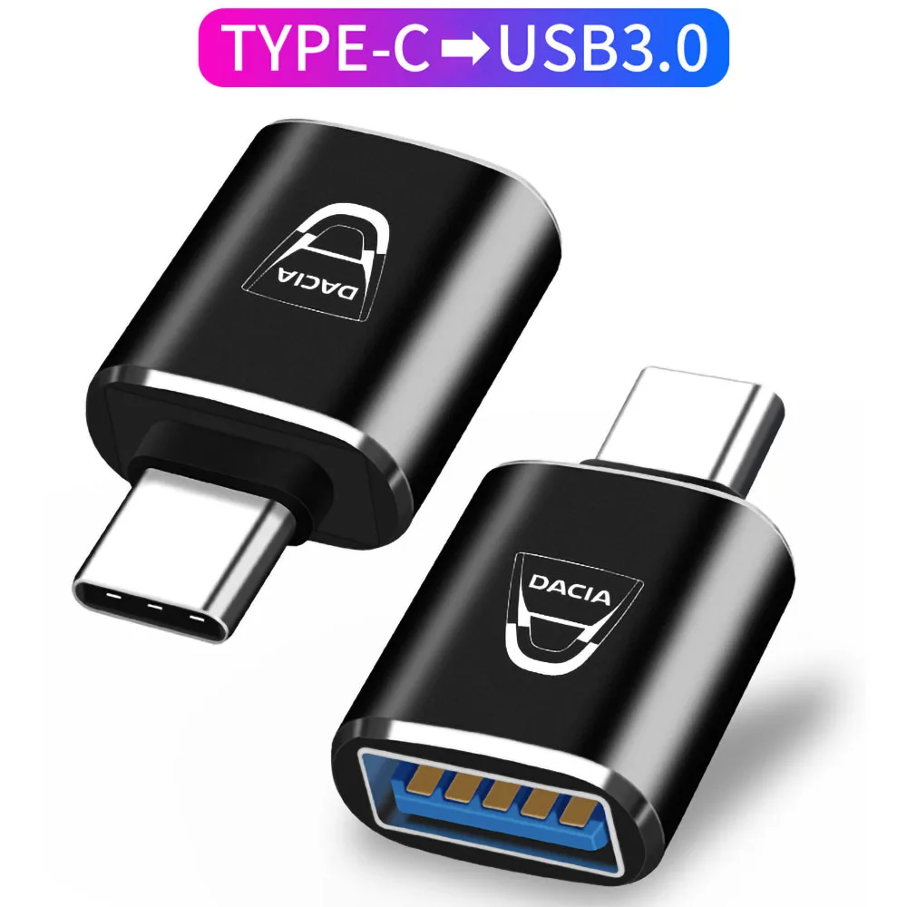 

Type C To USB3.0 Adapter OTG Converter For Huawei Xiaomi Samsung Mini USB-C TO USB For Dacia Lodgy 2 Mcv Sandero Duster Logan