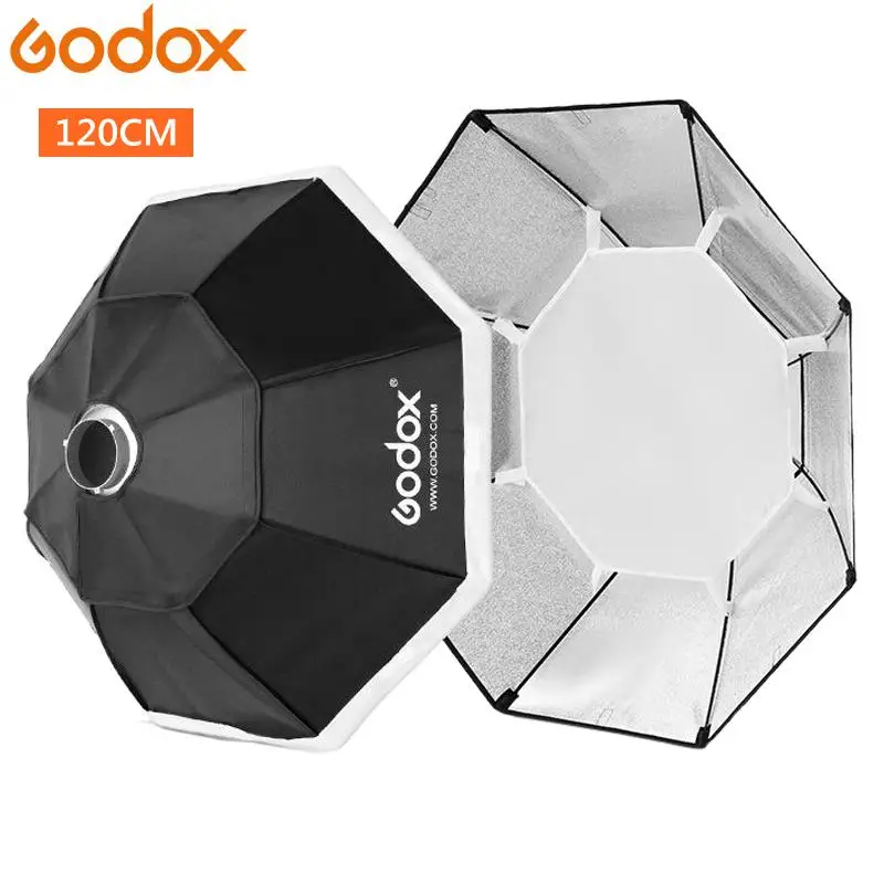 Софтбокс Godox 120 см 47 &quot восьмиугольная Вспышка Speedlite студийный светильник для