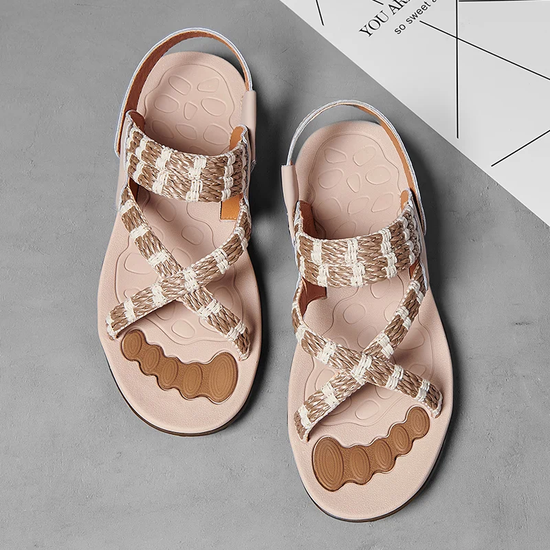 

Men Beach Sandals Outdoor Sandals Men Sandles For Mens Summer Casual Strap Sandal Shoes Walking Slip On Flat