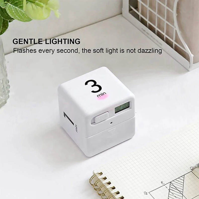 

2 Pcs Timer, Creative Clock Timer 15/20/30/60 Minutes and 1/3/5/10 Minutes, Minutes for Time Management