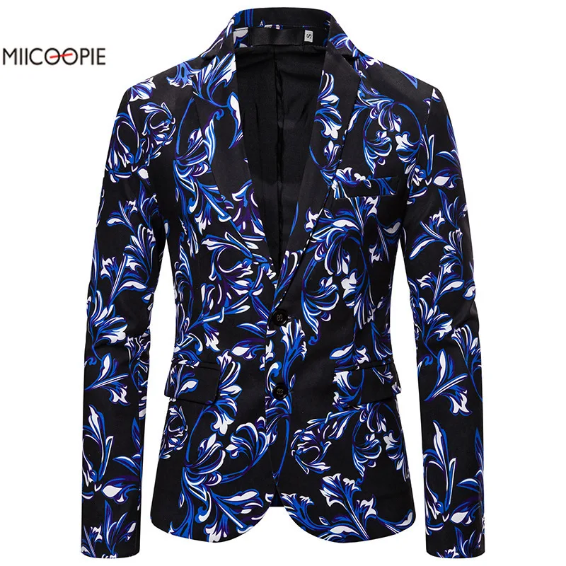 Мужской костюм с принтом блейзеры мужские костюмы роскошная мужская одежда для