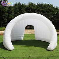 customized 4x3 7x2 5 meters inflatable trade show tent with back door portable party wedding canopy led lights can be added