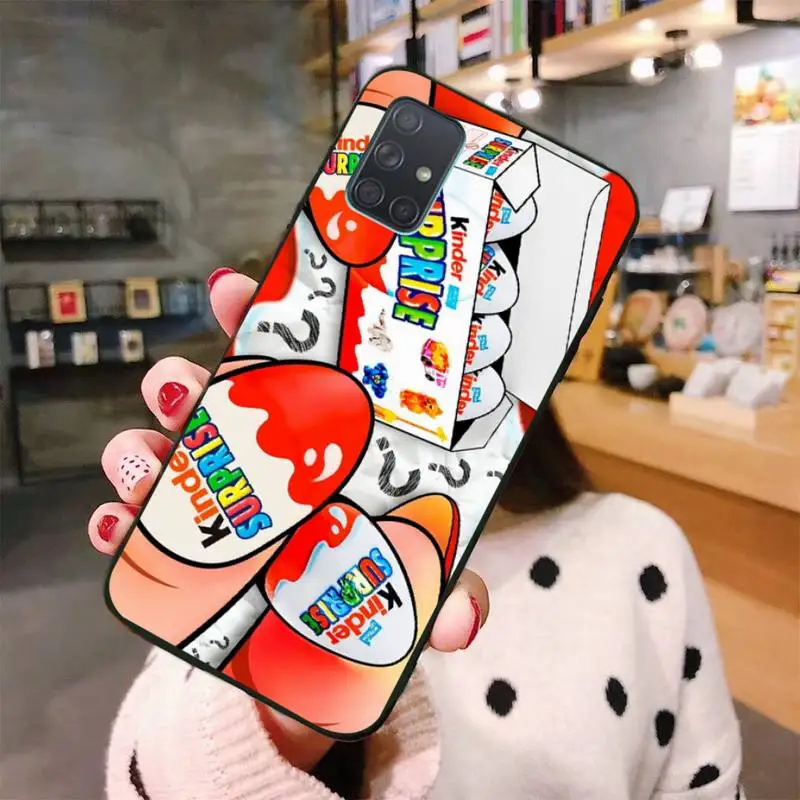 

HUAGETOP Kinder Joy surprise egg Phone Case For Samsung Galaxy A21S A01 A11 A31 A81 A10 A20E A30 A40 A50 A70 A80 A71 A51
