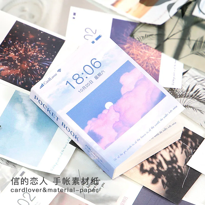 

100pcs Memo Pads Sticky Notes Vintage Lovely Day Series Junk Journal Notepad diary Scrapbooking Stickers Office School