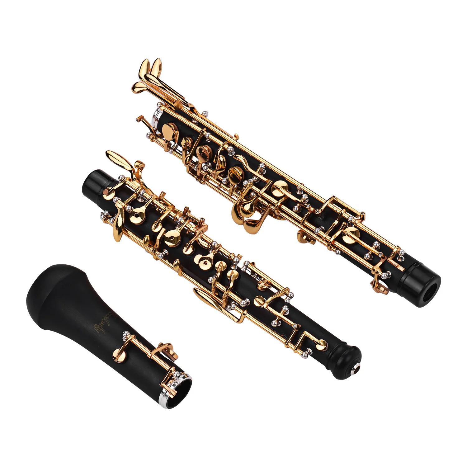 Muslady Профессиональный oboe C Ключ полуавтоматический стиль посеребренные ключи деревянный духовой инструмент с гобо Рид перчатки кожаный чехол