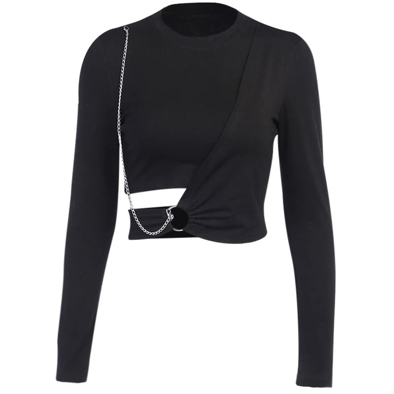 

Women Jazz Costumes Gogo Stage Costume Long Sleeve Top Rave Outfits Female Nightclub Hip Hop Performance Dancing Wear DQS5041