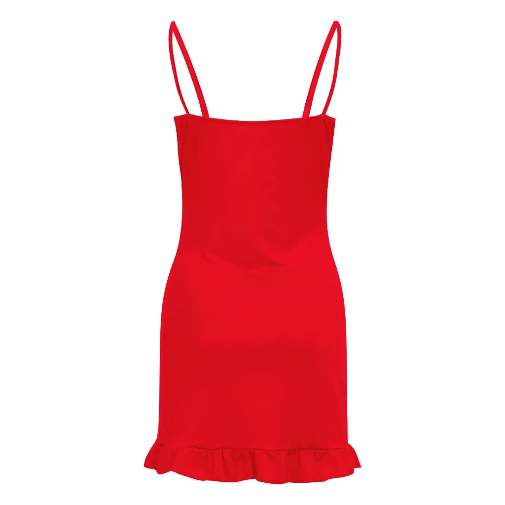 Женское Повседневное платье без рукавов Vadim мини бретелек с открытыми плечами