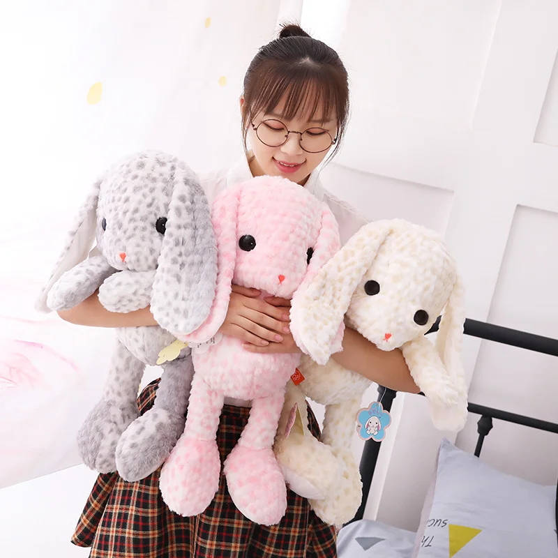 Большой кролик с длинными ушками Мягкий Кролик детский подарок на день