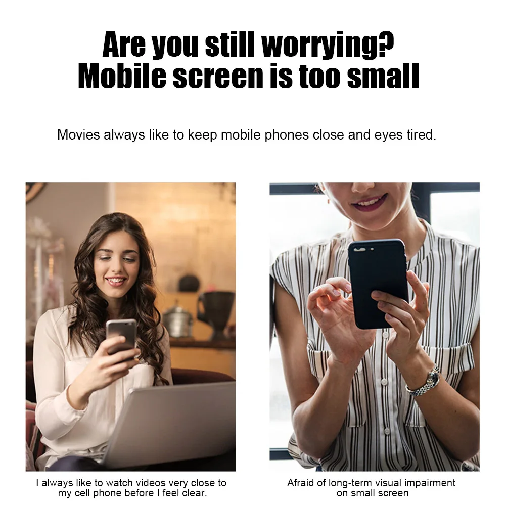 Новый мобильный телефон HD Проекционный кронштейн Экранная лупа 360 градусов