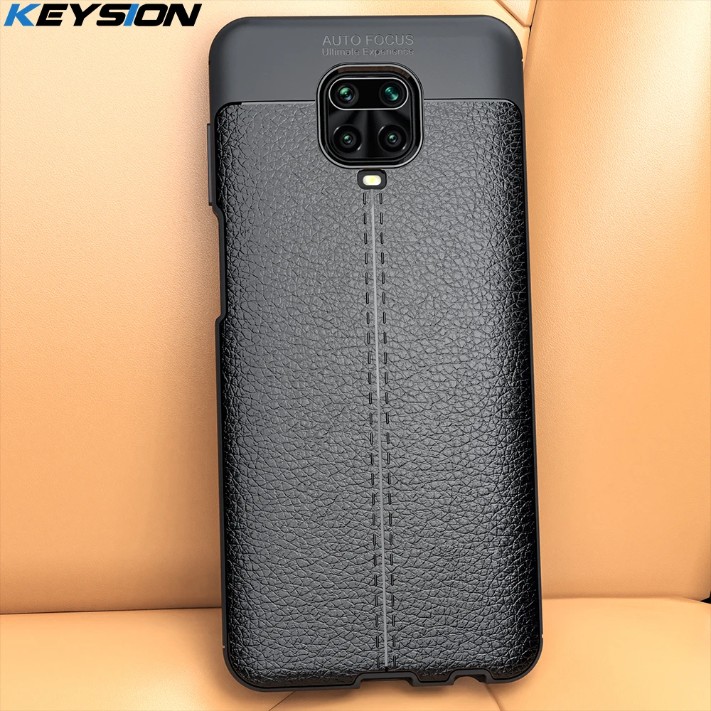 

KEYSION Shockproof Case for Redmi Note 10 9s 9 Pro Max 8 8T 8a 7 7a K20 Leather Silicone Phone Cover for Xiaomi Mi 10 Mi 9T A3