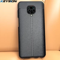 KEYSION Shockproof Case for Redmi Note Pro Max K20 Leather Silicone Phone Cover for Xiaomi