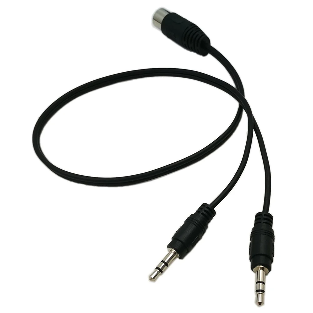 ERE MIDI Y Splitter Cable 50CM 5 Pin DIN Plug Male to Dual 3.5MM TRS AUX Stereo Jack Adapter Input | Электроника