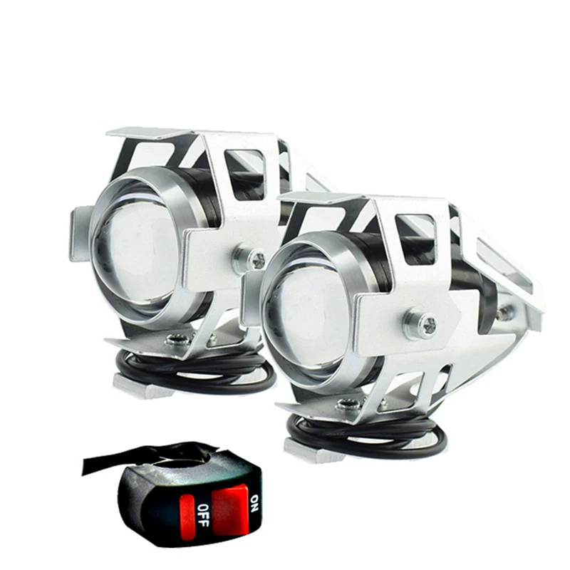 Moto rbike work lights moto rcycle Противотуманные фары пятно lamp125W 12v U5 фара вспомогательный