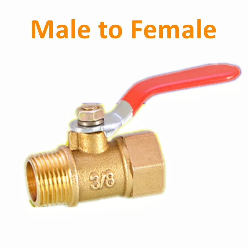 Латунный запорный шаровой клапан для воды, масла, воздуха, газа, топливной линии, фитинги для труб, пневматический разъем, контроллер с ручкой, 6-12 мм, штуцер для шланга