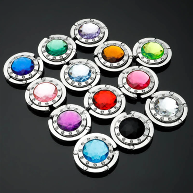 Портативный Сумки из натуральной кожи складной держатель сплавные крюки для