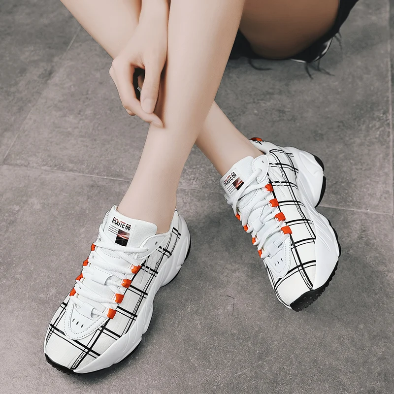 

Big Size Women Shoes 2021 New Style Breathable Men Tennis Sports Shoes Basket Chaussure Femme Sneaker Thick Sole Women Dad Shoes