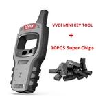 Xhorse VVDI Mini Key Tool глобальная версия Plus 10pcs Super чипы для автомобильных ключей копия машина Поддержка iOS и Android