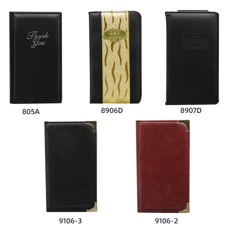 Из искусственной кожи проверить папку для ресторан отеля Кофе магазин чековый