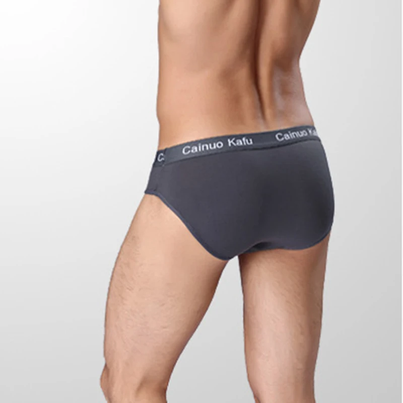 4pcs/Lot Men's Underwear Male New Arrival Solid Briefs Underpants for Men Brief Mens Bikini Pant For Men Sexy Slip Hombre