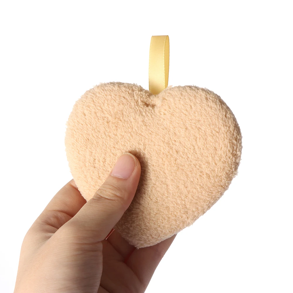 1 шт. мягкие разноцветные микрофибры в форме сердца для снятия макияжа полотенце