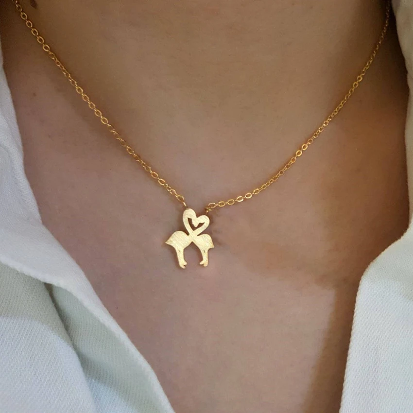 Женское и мужское ожерелье чокер из нержавеющей стали под розовое золото|statement