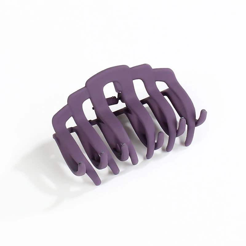 Purple Новая мода, женские Когти для волос, зажим для волос, зажим для волос, пластмассовая заколка для волос, аксессуары для волос для женщин, парикмахерский инструмент - Цвет: Purple