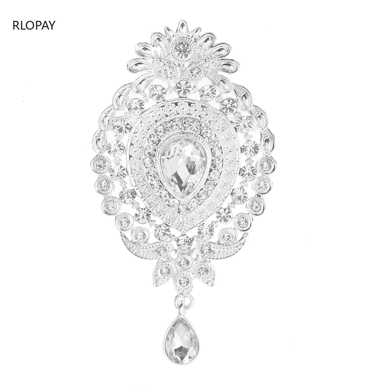 Винтаж Золотая Корона свадебная брошь с украшением в виде кристаллов Ювелирные