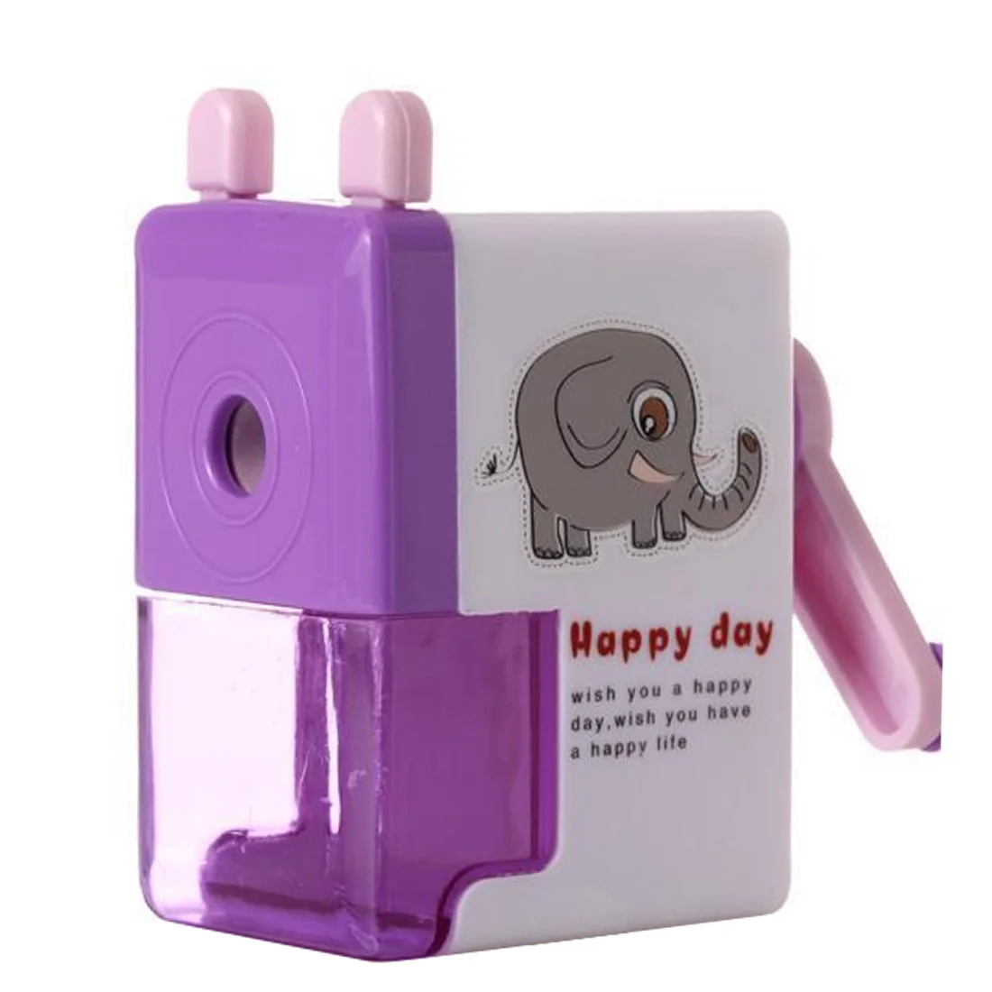 Ручная вращающаяся точилка для карандашей мультяшная креативная детей школьные