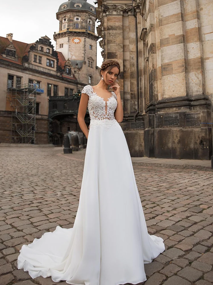 

BAZIIINGAAA Simple Wedding Dress Lace Little Beading Strapless Dress Luxury Wedding Gowns Bridal Can Be Washed Bride Dresses