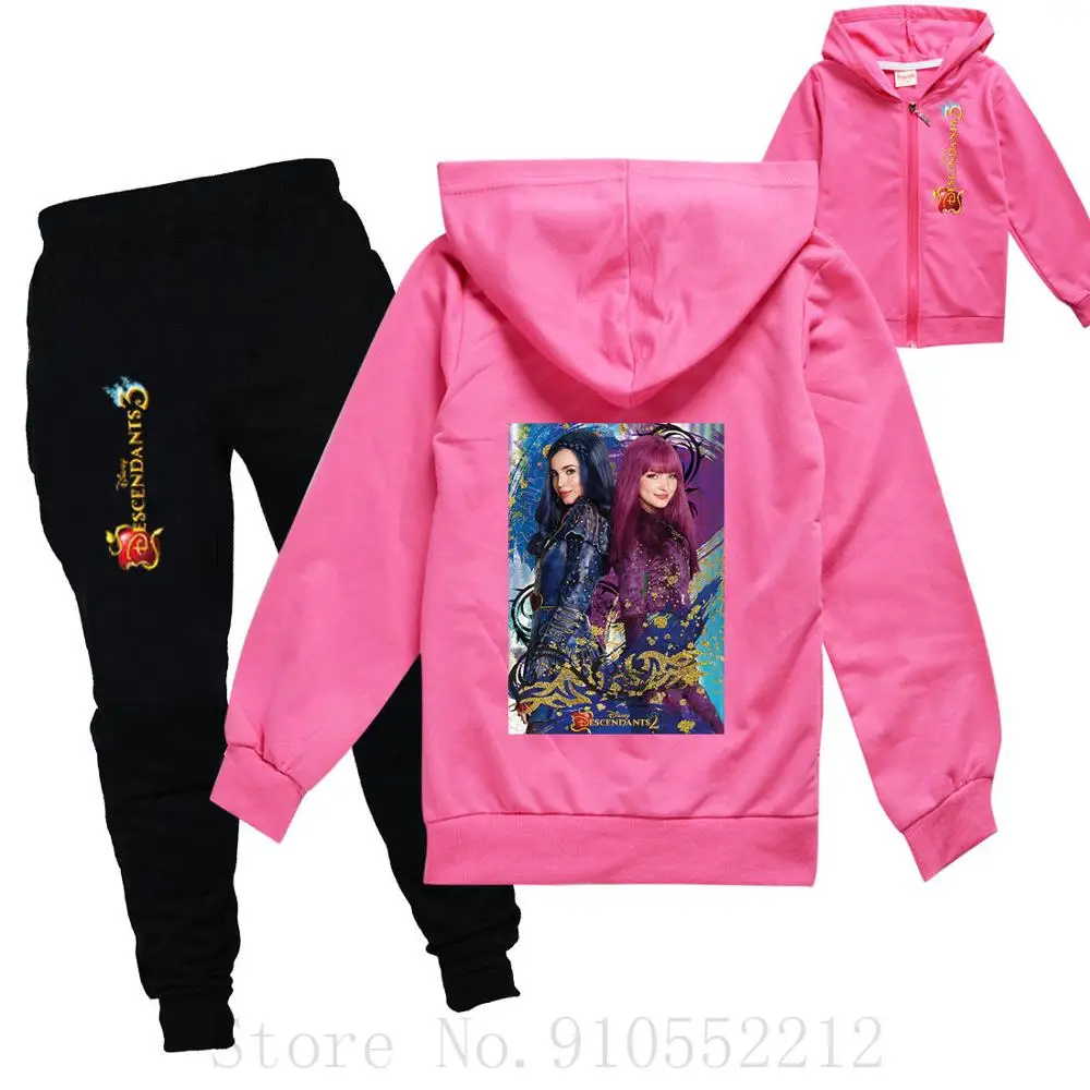 Детская одежда с мультяшным принтом куртка и брюки Спортивный Повседневный