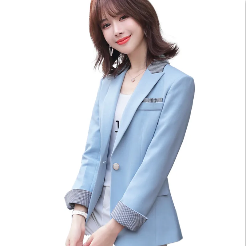 Женские блейзеры и куртки весенние однобортные кардиганы с длинным рукавом