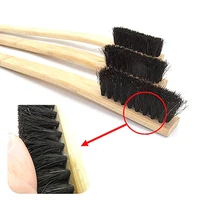 c 40cm 1pcs car engine tire wheel rim cleaning brush long bamboo handle natural auto detailing washer for motorcycles
