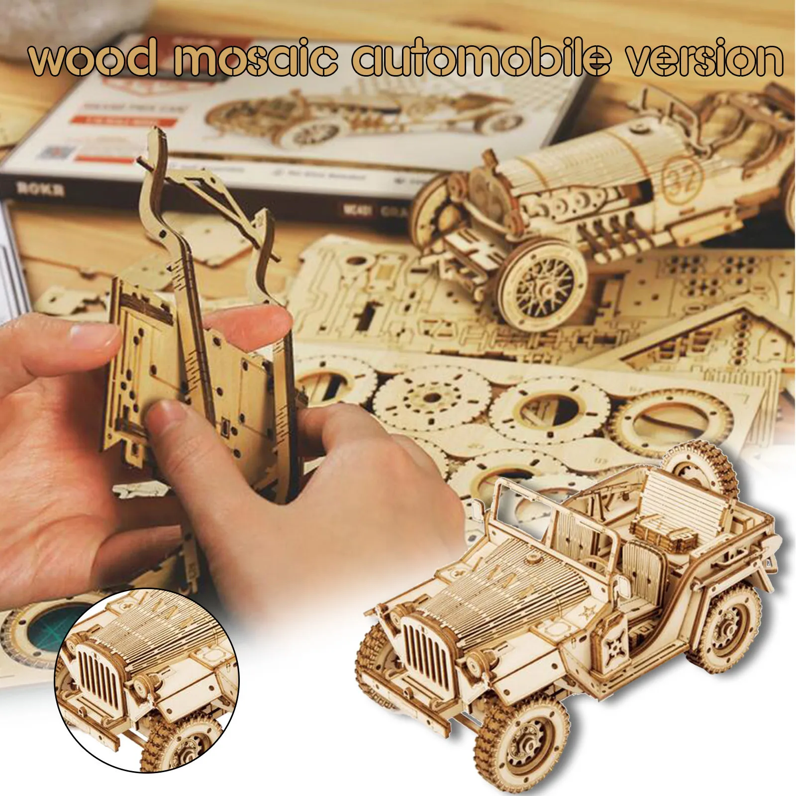 

Puzzle Diy Manual Splicing Model Of 3d Children's Wooden Mechanical Transmission Educational Toy Gift For Children Adult#lr2