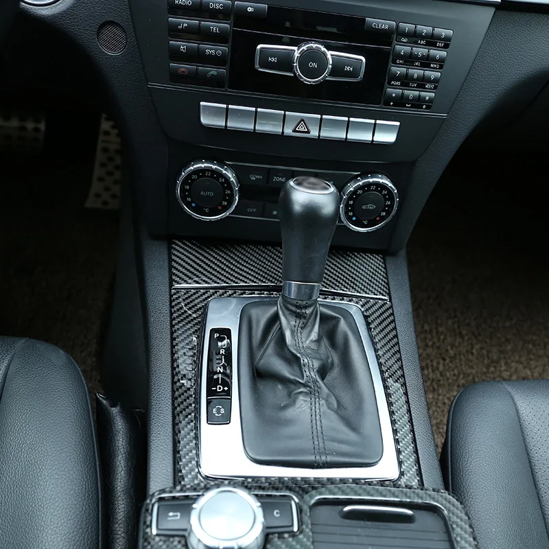 Мягкое углеродное волокно для Mercedes Benz C Class W204 2007-2013 отделка для прикуривателя наклейки автомобильные аксессуары