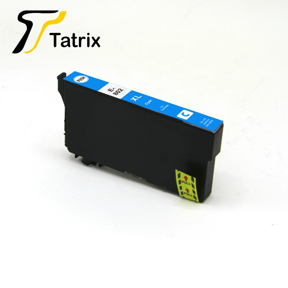 Tatrix Премиум Совместимость Цвет патрон чернил для принтера Epson 802XL T802XLfor рабочей