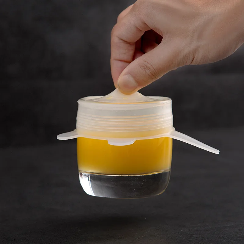 

6 pcs Silicone Fresh-keeping Lids Reusable Bowl Lid Sealed Lid Refrigerator Fruit And Vegetable Plastic Wrap