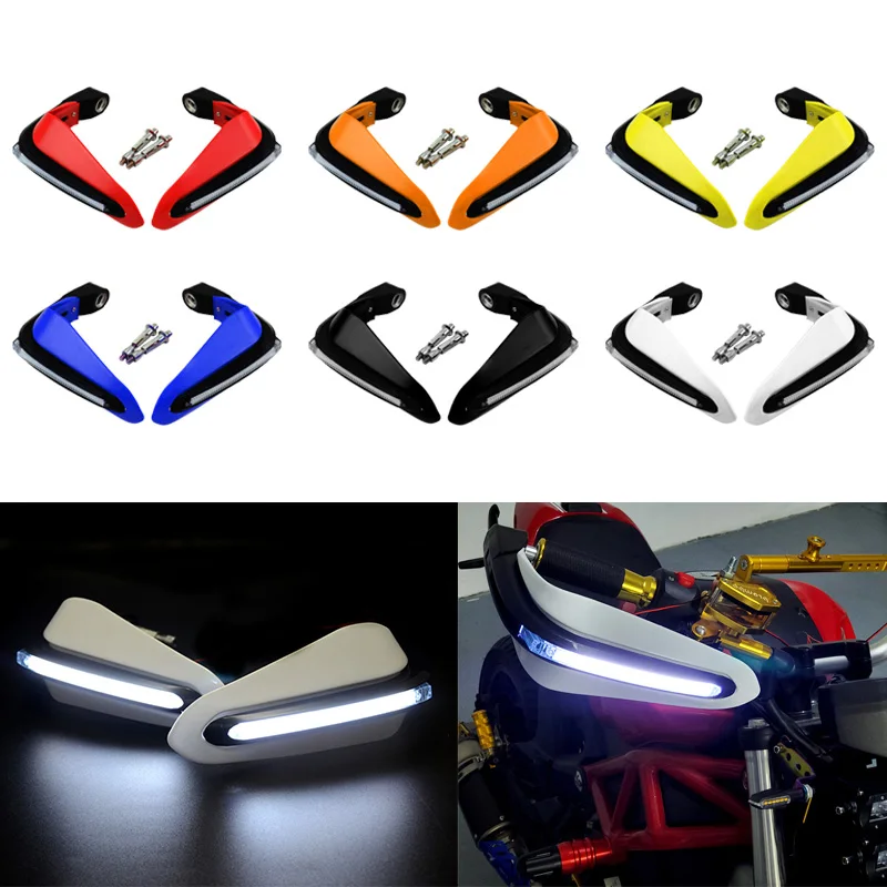

For YAMAHA WR450F MAJESTY 125 TRACER 900 XVS 650 R1 2008 FAROL Motorcycle Hand Guards Lights LED Handguard Protective Gear