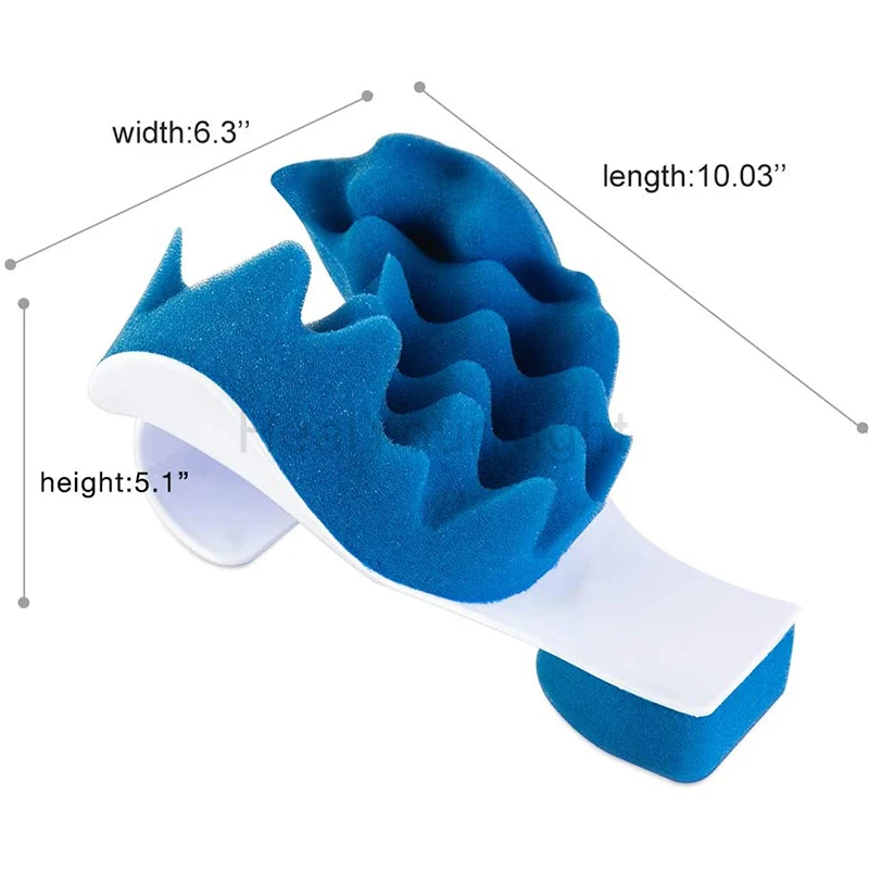

Neck Support Orthopedic Pillow Neck Shoulder Relaxer Blue Sponge Releases Muscle Chiropractic Pillow Physiotherapy Massage