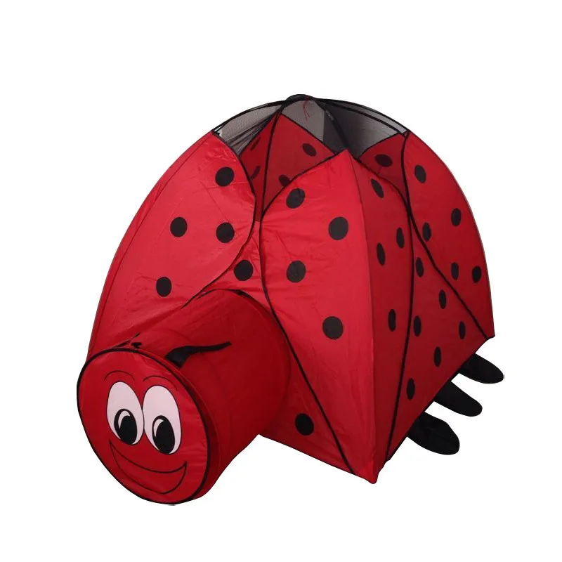 

[Funny] Summer Indoor outdoor cartoon animal Lady beetle cloth castle House tent child park picnic holiday game play tent gift