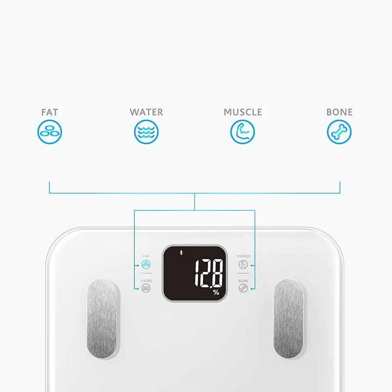 Новый Lifesense весы для жировых отложений S9 домашние электронные умные взвешивания