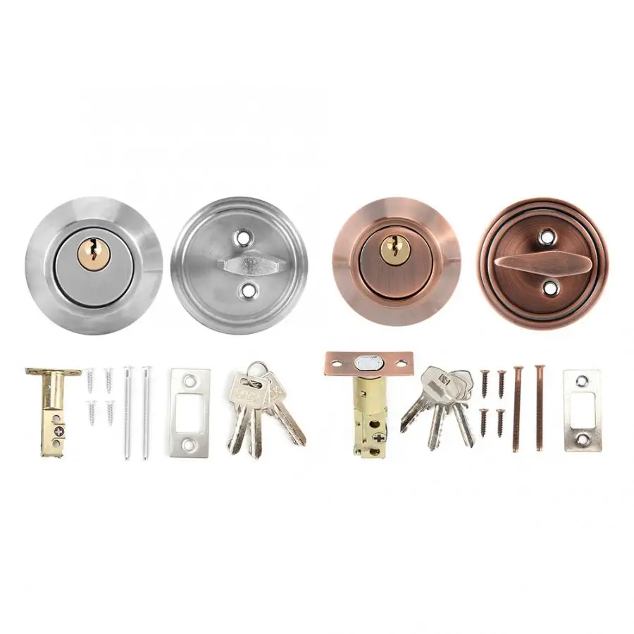 Одноцилиндровый защитный Противоугонный дверной замок из нержавеющей стали для