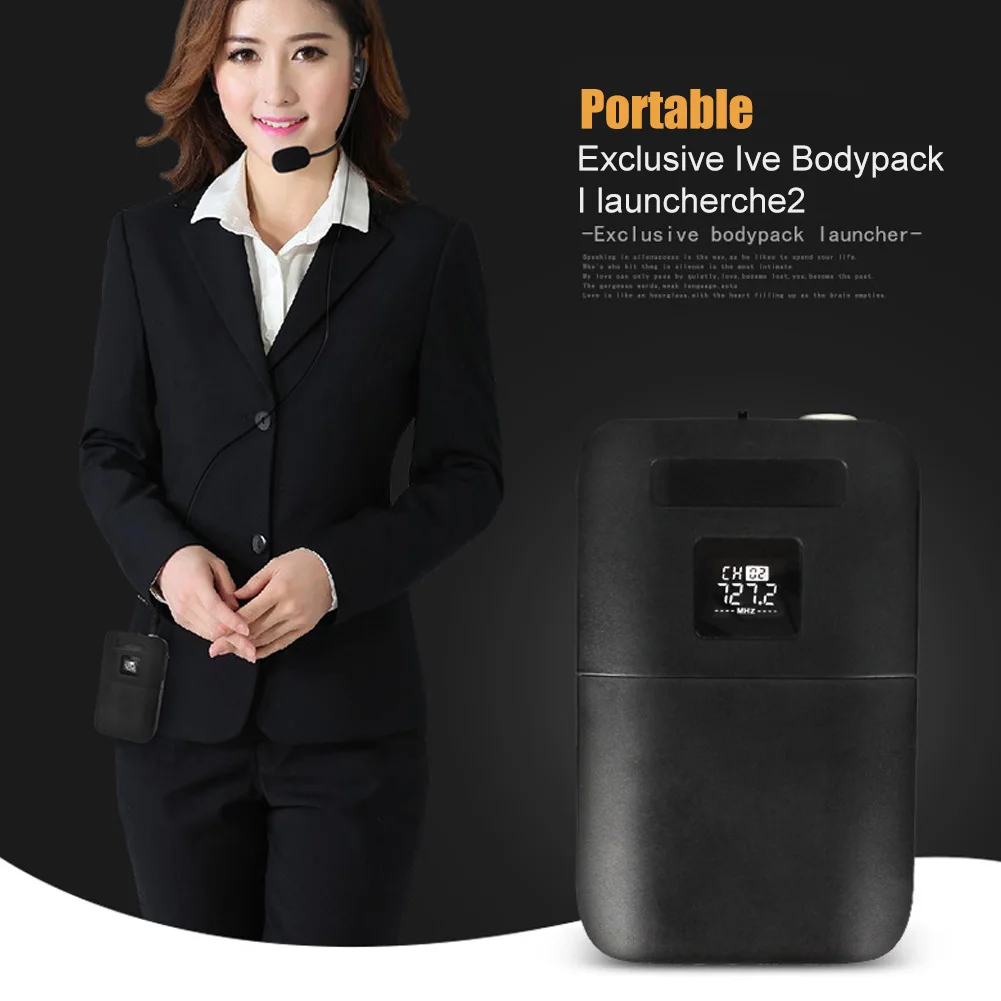 Передатчик приемник гарнитура воротник клип обучение портативный универсальный