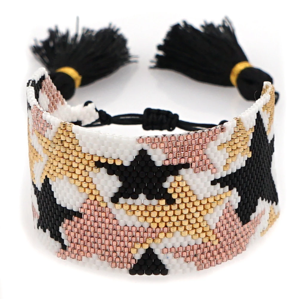 SHINUSBOHO Star Charm MIYUKI браслеты для женщин и мужчин Многослойные ювелирные изделия