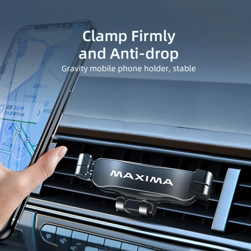 

Car Accessories For Nissan MAXIMA gravity Small Car Phone Holder Car Smartphone Holder Air Vent Clip Mounts Stand GPS Bracket