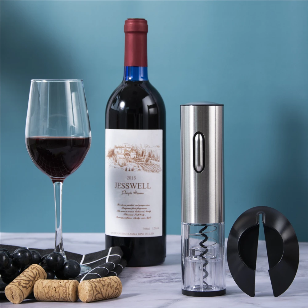 

Automatic Wine Openers Electric Red Wine Bottle Opener Portable Red Wine Cork Corkscrew with Foil Cutter Set Kitchen Accessories