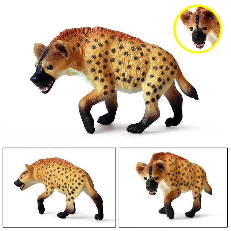 

4.4" Simulation Ferocious Small And Medium Golden Wlld Dog Kids Toys Holiday Gift Decoration Action Figure Model Toy 11CM J32