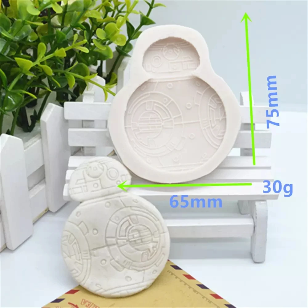 

Silicone Fondant Mold Star BB-8 Resin Kitchen Accessories Sugarcraft Pastry Cake Decorating