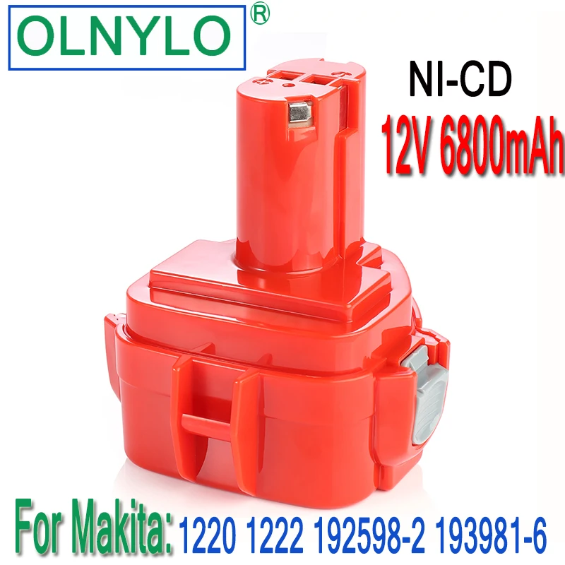 6800 мАч 12 в Ni-CD 1220 Ач и 1233 Сменный аккумулятор для электроинструмента Makita В