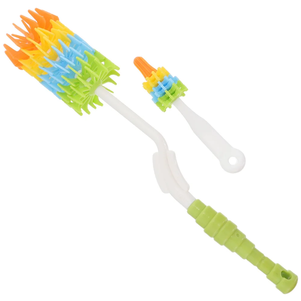 

2pcs Silicone Baby Bottle Brush Cup Cleaning Brush Portable Goblet Cup Cleaner